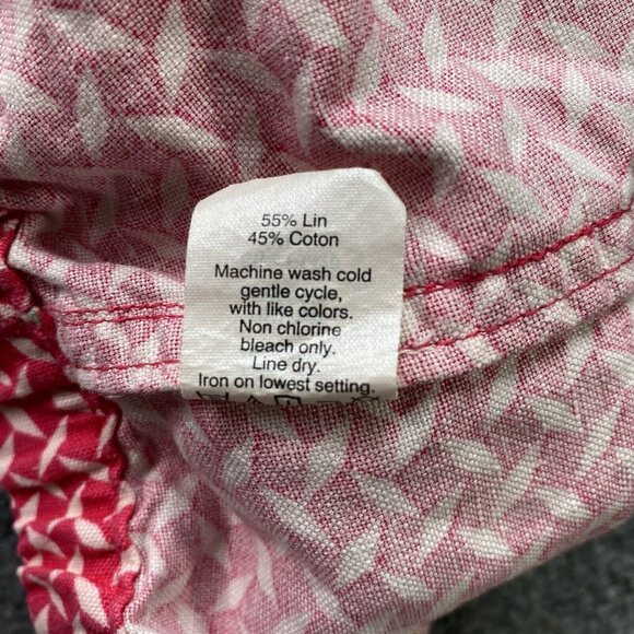 J Crew Shorts Womens Large Pink Drawstring Elastic Waist‎ Linen Blend Athleisure - Picture 11 of 15